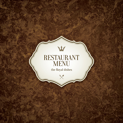 Modern restaurant menu design graphic set 08
