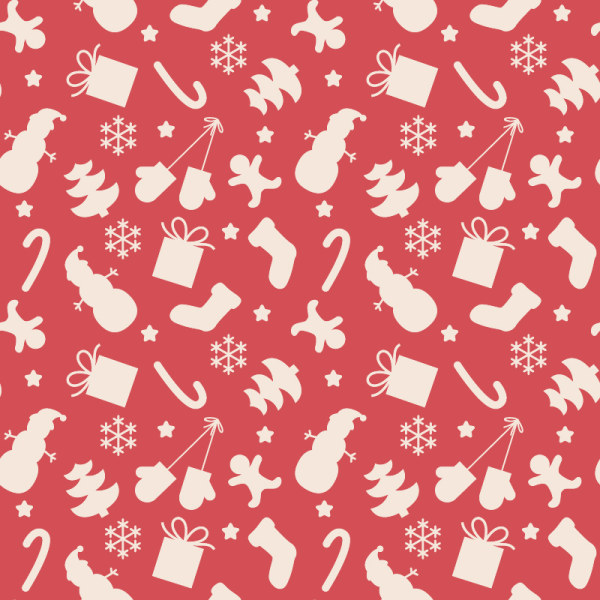 Pattern christmas elements seamless vector 02 set