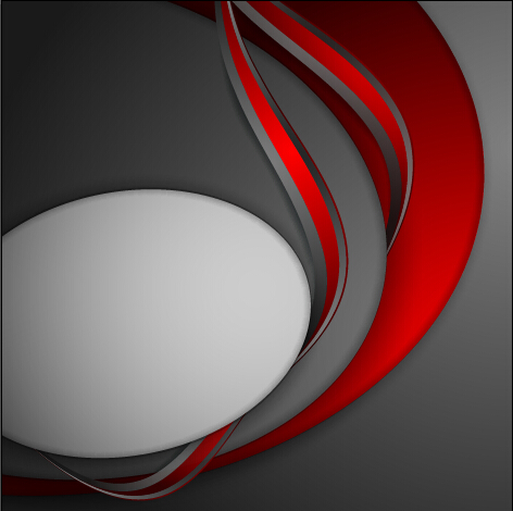 Red with gray layered abstract vector