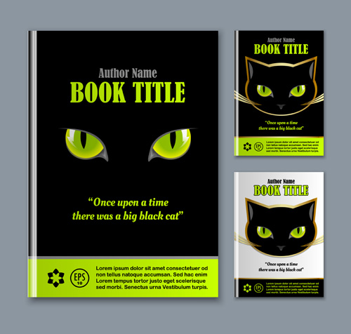 Set of book cover creative vector 18 Set of book cover creative vector 18