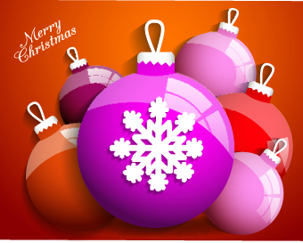 Shiny Christmas ball vector