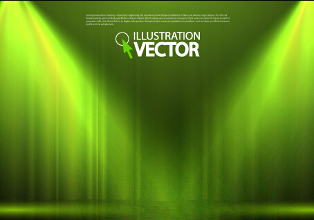 Stage curtain with light backgound illustration 01