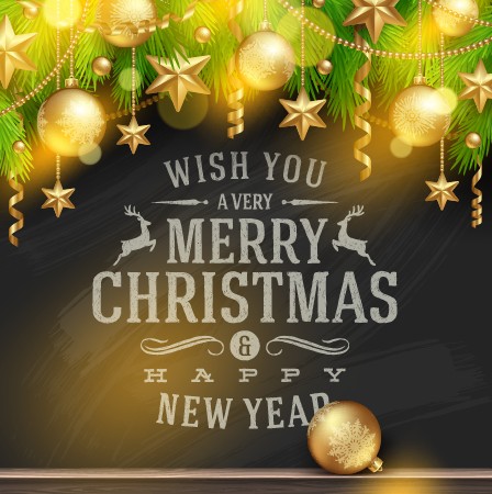 Vector set of Christmas background design 04