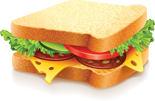 Delicious Fast Food vector set 04