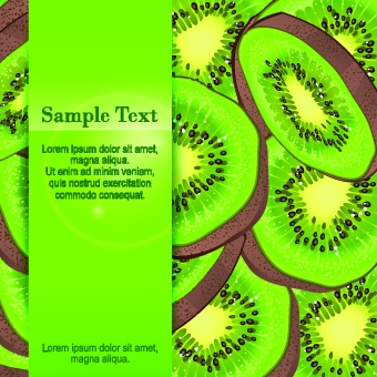 vector graphic kiwi fruit background vector background 