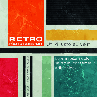 vector background Retro style Retro font grunge background 