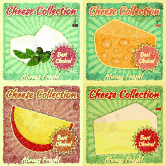 Different cheese design set 03