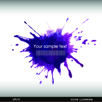 Watercolor splash background vectors 05