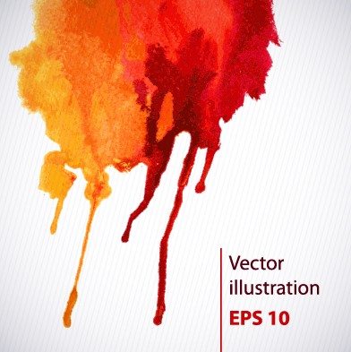 Watercolor abstract background vector set 01