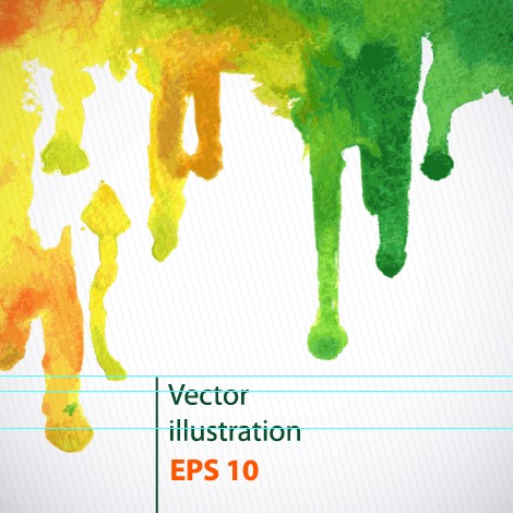 Watercolor abstract background vector set 02