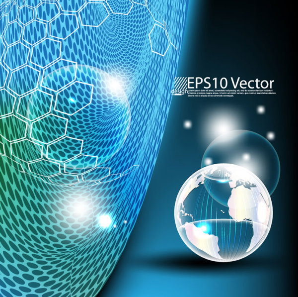 Concept Map elements vector background art 03