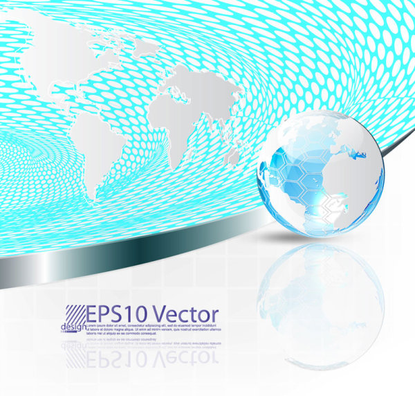 Concept Map elements vector background art 04
