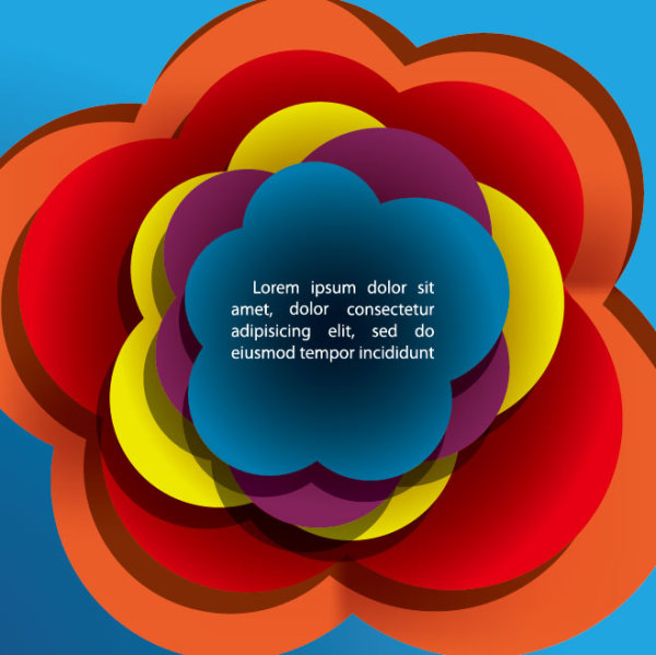 Colorful Template creative vector background 05