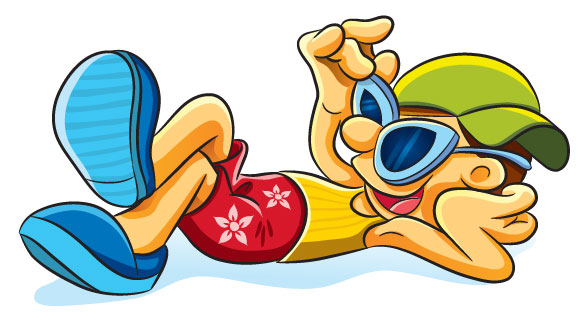 Funny of cartoon boy vector 01
