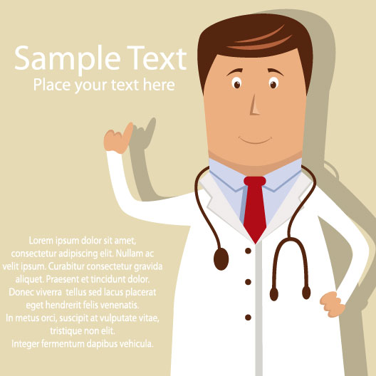 Doctor elements vector background