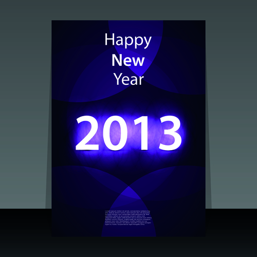 new year happy flyer cover 2013 