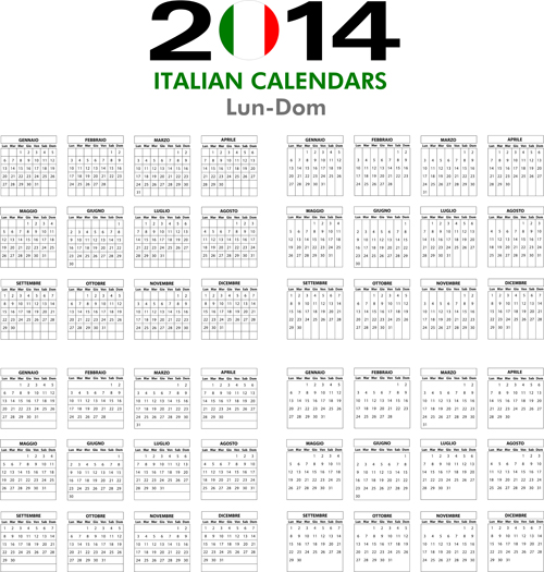 italian calendars calendar 2014 