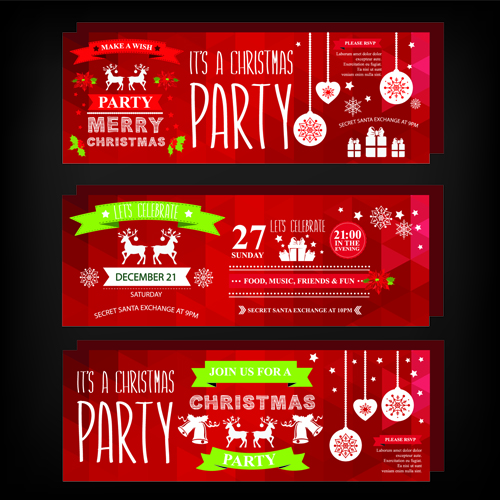 party invitation christmas banners banner 