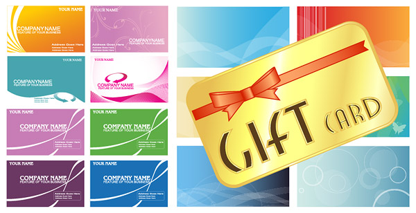 card background templates 2 vector art