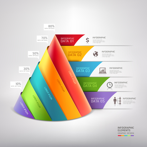 3d infographic modern template vector 01 3d infographic modern template vector 01