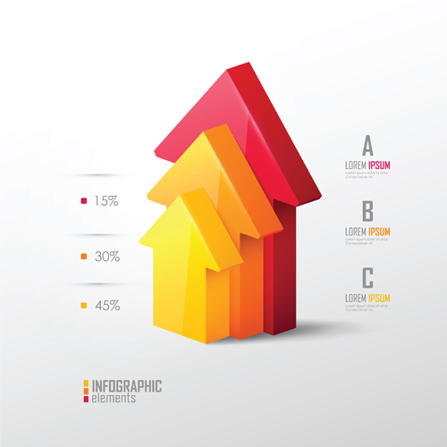 3d infographic modern template vector 05 3d infographic modern template vector 05