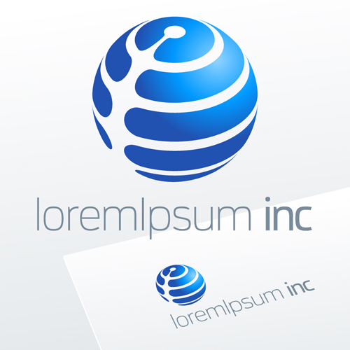 Abstract business logos excellent design vector 01