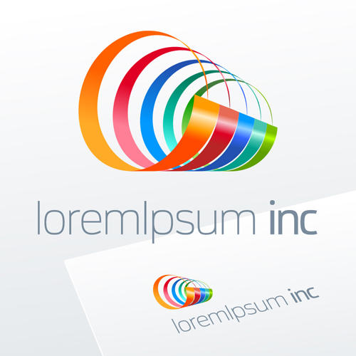 Abstract business logos excellent design vector 08