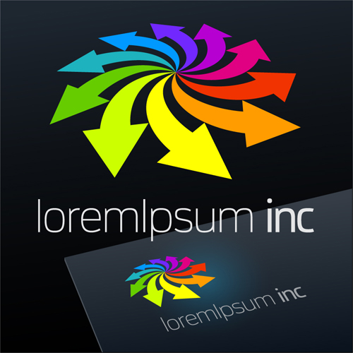 Abstract business logos excellent design vector 15