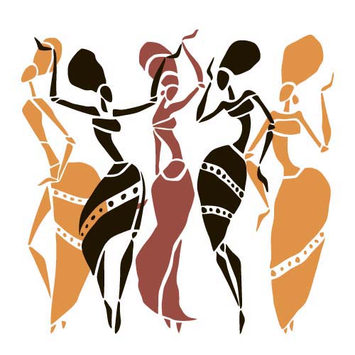African woman design vectors 02 African woman design vectors 02