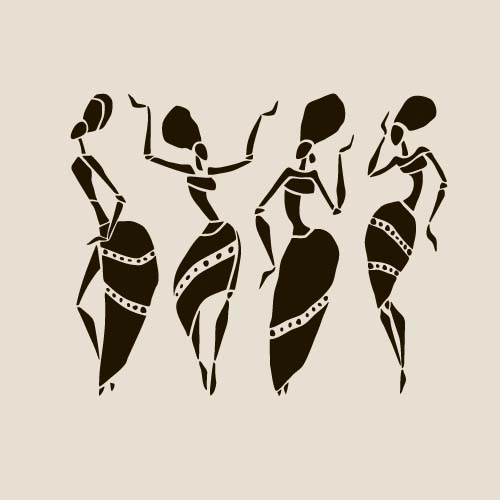 African woman design vectors 03 African woman design vectors 03