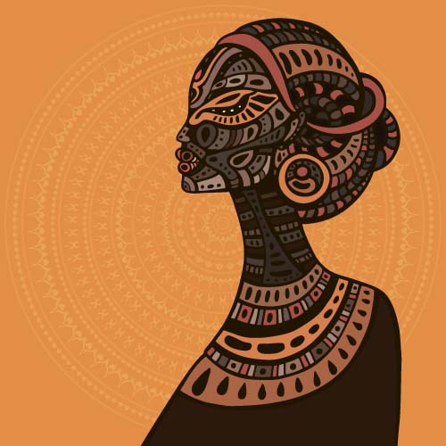 African woman design vectors 08 African woman design vectors 08