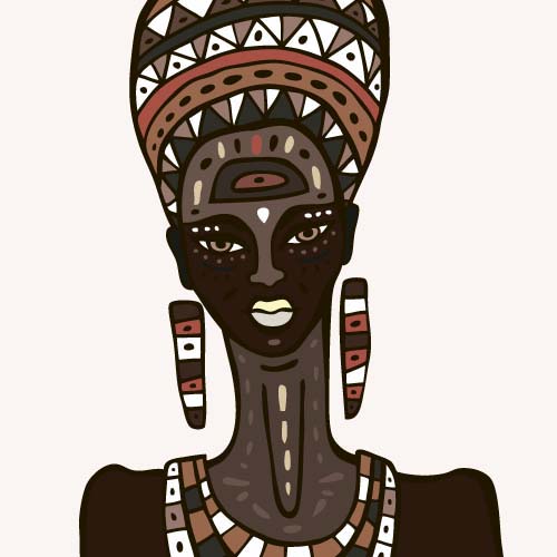 African woman design vectors 10 African woman design vectors 10