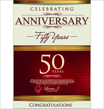 Anniversary celebrating illustration design vector 01