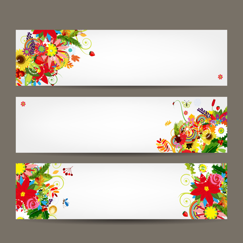 floral beautiful banner 