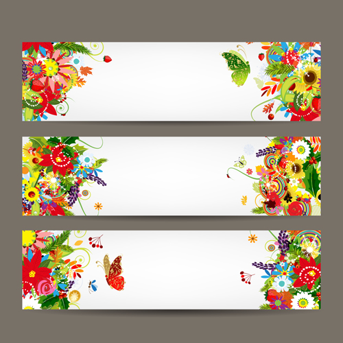 floral beautiful banner 