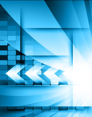 Blue style tech background art vector 01