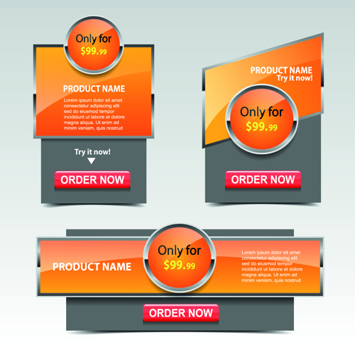 Business web promo banner vector 04