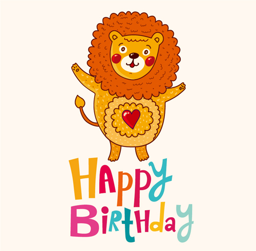 Cartoon styles birthday background vectors 04