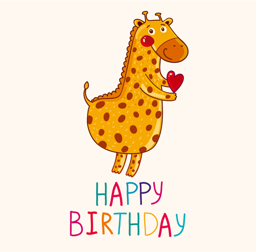 Cartoon styles birthday background vectors 05