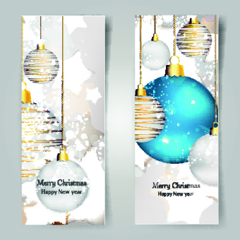 shiny christmas banners banner balls 