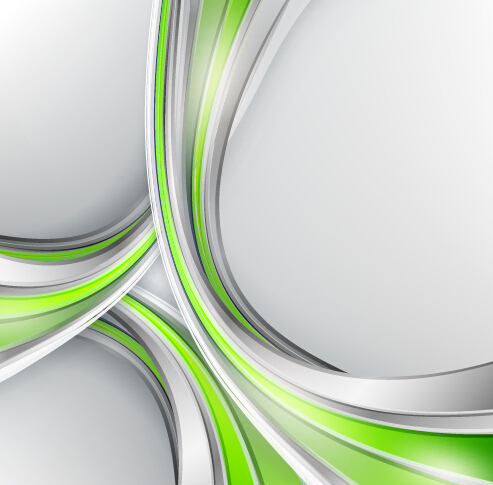 Chrome wave with abstract background vector 08