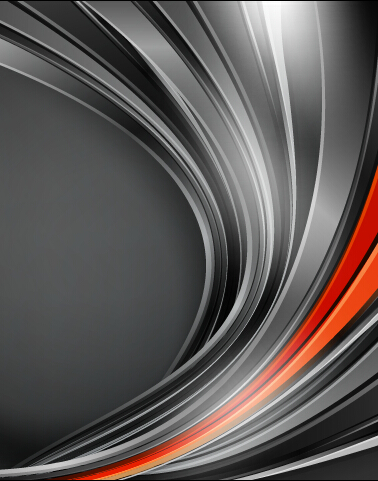 Chrome wave with abstract background vector 09