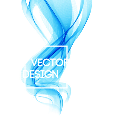 Colored curved lines abstract background vector 10