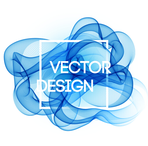 Colored curved lines abstract background vector 14