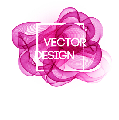 Colored curved lines abstract background vector 18