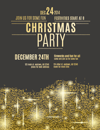 party flyer December 24 December christmas  