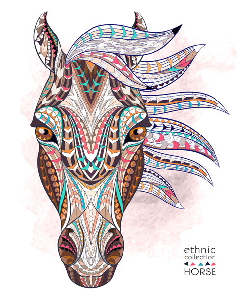 pattern horse ethnic 