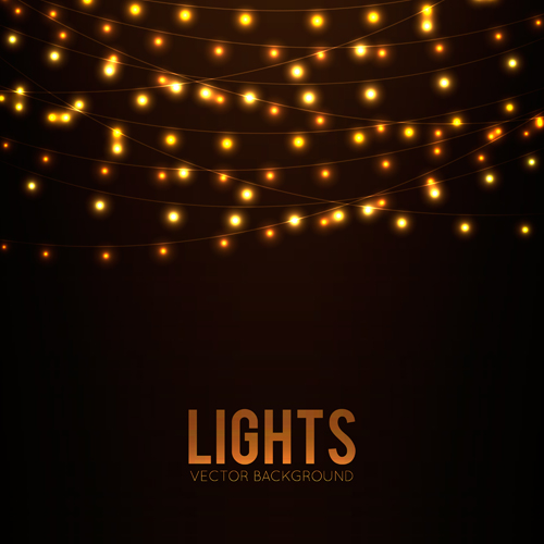 Festival hanging lights vector background art 05