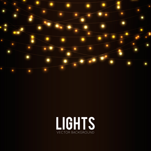 Festival hanging lights vector background art 06