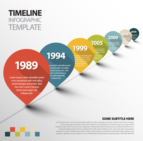 timeline template infographic 